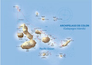 Galapagos Sky itinerary map