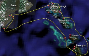 Pelagian itinerary map